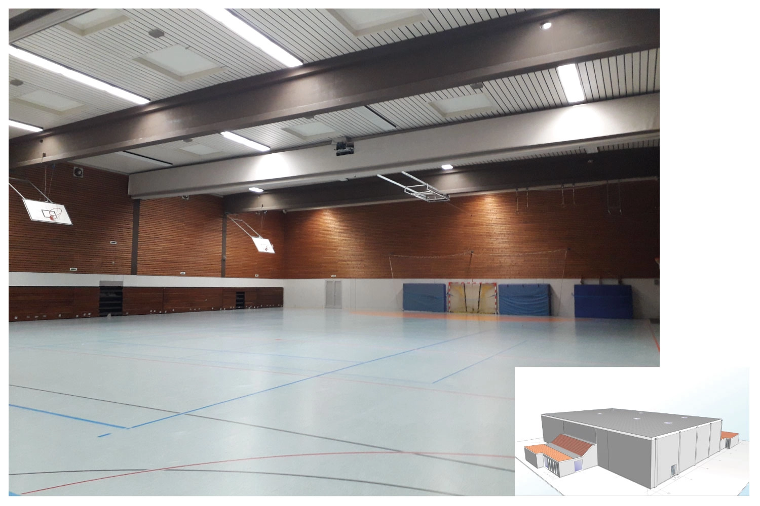 Sanierungskonzept für eine Sporthalle in Egelsbach von Arch-Energy